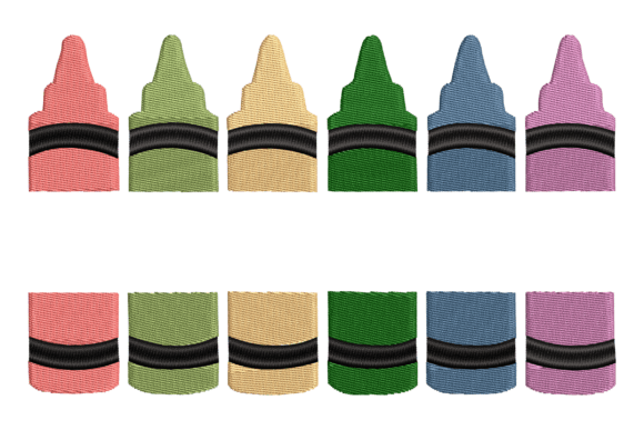 Colorful Crayon Split