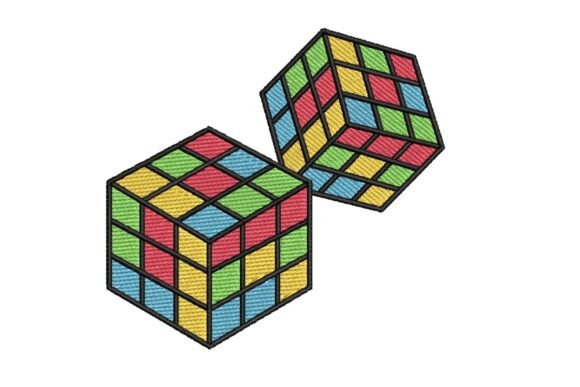 Colorful Rubik's Cubes