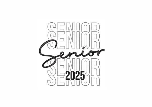 Senior 2025 Embroidery Design