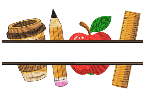 Teacher Essentials Embroidery Design